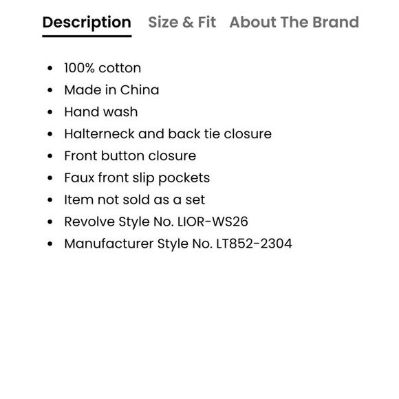 Lioness Black Denim Hills Halter Top L-Xl - Picture 3 of 8